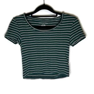 American Eagle Women's Green Crop Top XS (EUC)